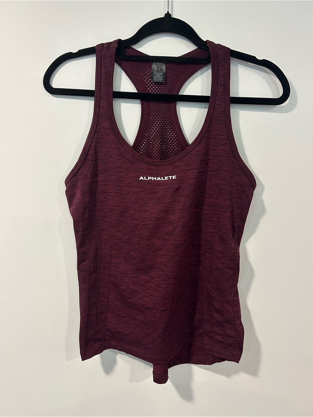 Alphalete Amplify Seamless Tank Merlot Size Large